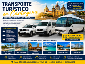 Transporte Turístico Seguro y Confiable en Cartagena: La Mejor Opción para tus Traslados y Recorridos.